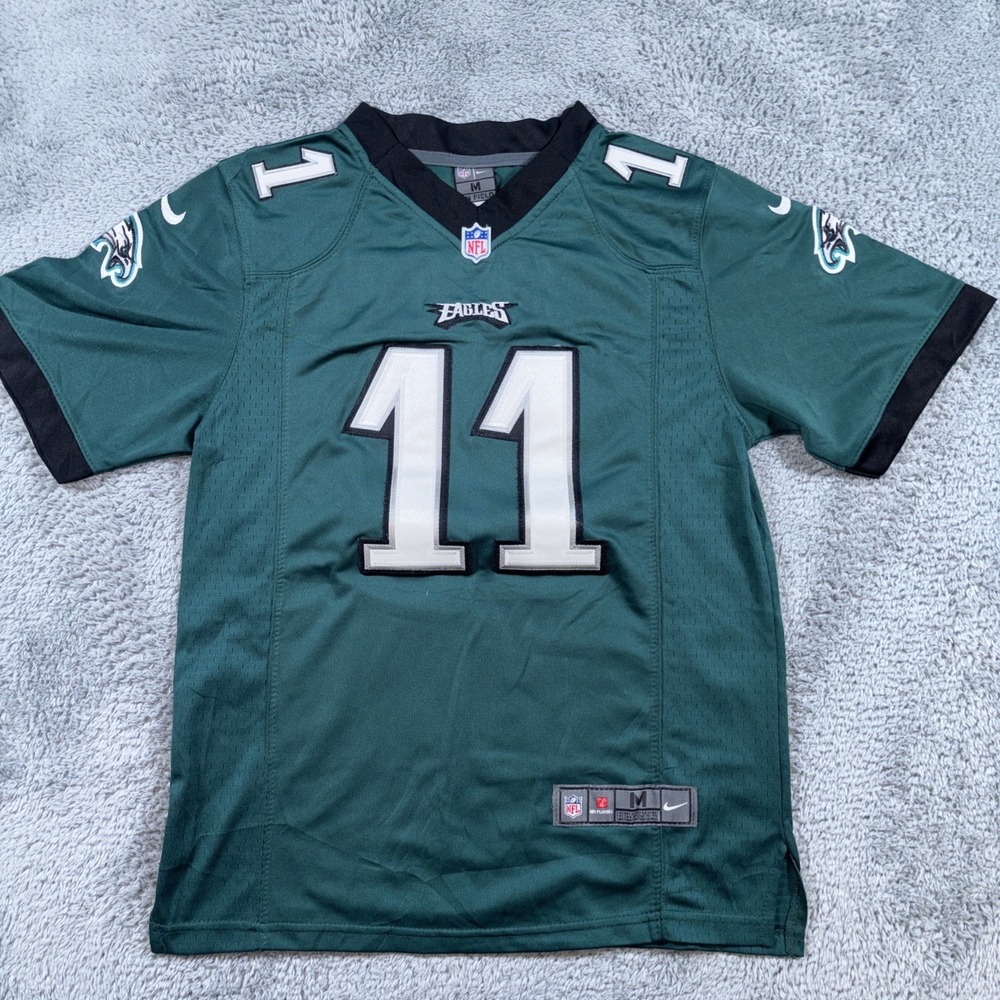 Youth Kids Nike Philadelphia Eagles Carson Wentz #11 Green NFL Football Jersey